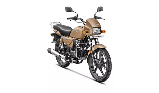 Hero Splendor Plus Self Start Drum Brake i3S Matt Shield Gold image